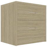 Vidaxl nachtkastjes 2 st 40x30x40 cm bewerkt hout sonoma eikenkleurig