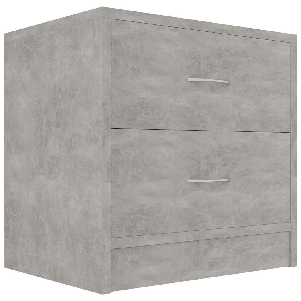 Vidaxl nachtkastjes 2 st 40x30x40 cm bewerkt hout betongrijs