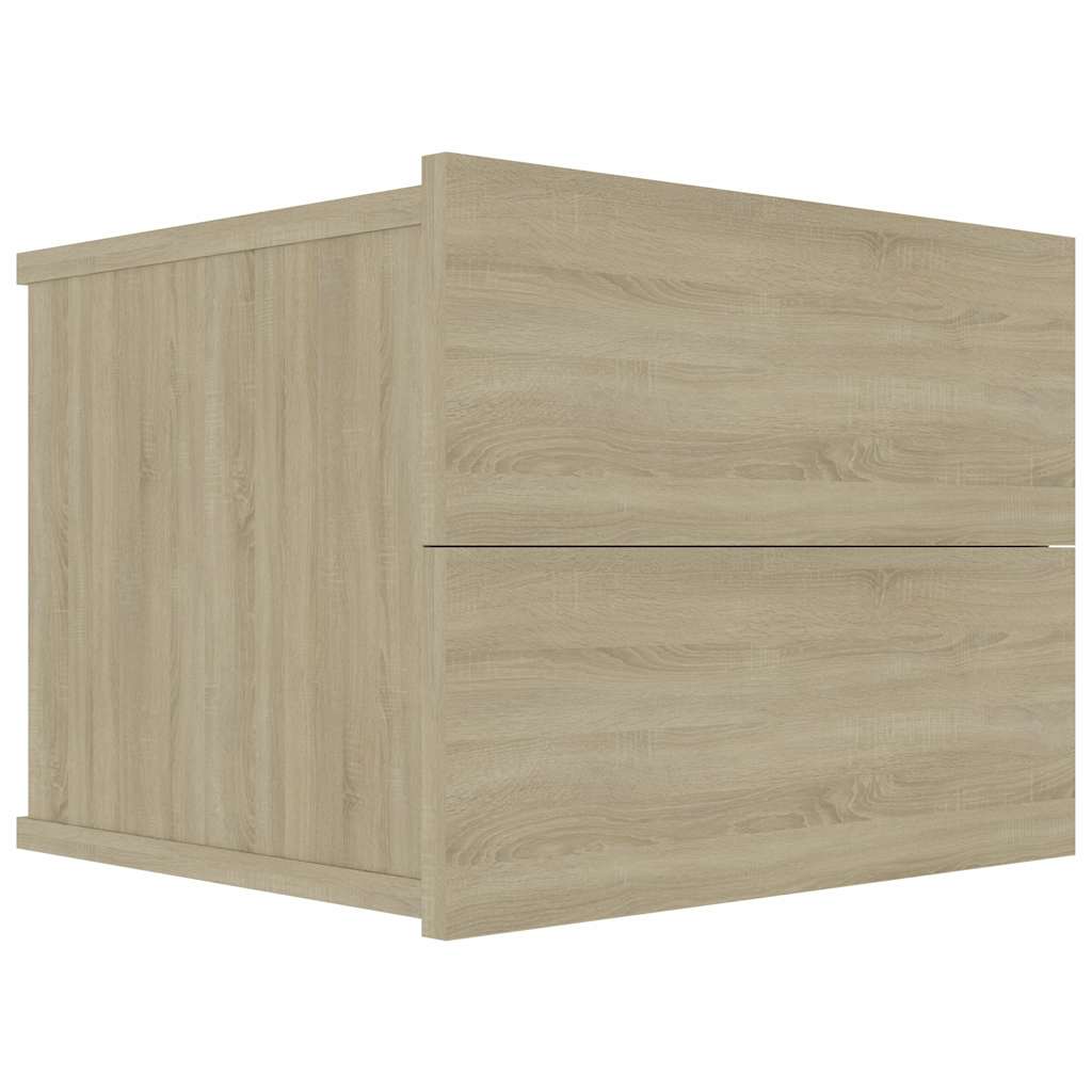 Vidaxl nachtkastjes 2 st 40x30x30 cm bewerkt hout sonoma eikenkleurig