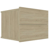 Vidaxl nachtkastjes 2 st 40x30x30 cm bewerkt hout sonoma eikenkleurig