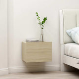 Vidaxl nachtkastjes 2 st 40x30x30 cm bewerkt hout sonoma eikenkleurig