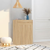 Vidaxl schoenenkast 60x35x84 cm bewerkt hout sonoma eikenkleurig