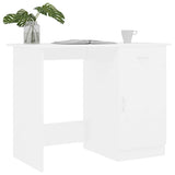Vidaxl bureau 100x50x76 cm bewerkt hout wit