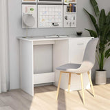 Vidaxl bureau 100x50x76 cm bewerkt hout wit