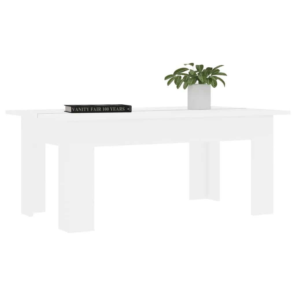 Vidaxl salontafel 100x60x42 cm bewerkt hout wit