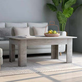 Vidaxl salontafel 100x60x42 cm bewerkt hout betongrijs