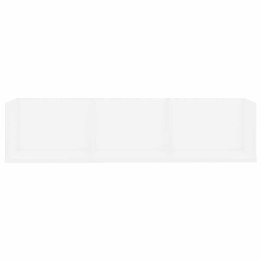 Vidaxl cd-wandschap 75x18x18 cm bewerkt hout wit