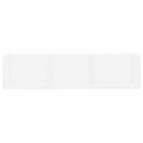 Vidaxl cd-wandschap 75x18x18 cm bewerkt hout wit