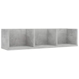 Vidaxl cd-wandschap 75x18x18 cm bewerkt hout betongrijs