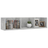 Vidaxl cd-wandschap 75x18x18 cm bewerkt hout betongrijs