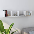 Vidaxl cd-wandschap 100x18x18 cm bewerkt hout wit
