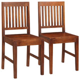 Vidaxl eetkamerstoelen 2 st massief mangohout