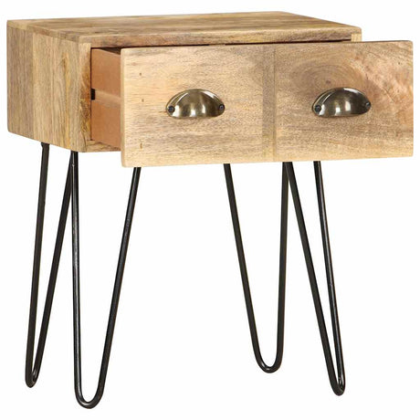 Vidaxl nachtkastje 40x30x50 cm massief mangohout