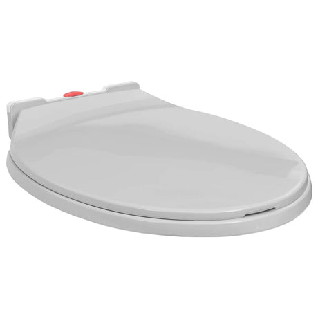 Vidaxl toiletbril soft-close en quick-release ovaal lichtgrijs