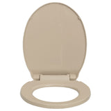 VidaXL Toiletbril soft-close ovaal beige