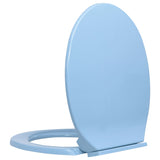 Vidaxl Toilettensitz Soft-close-ovales Blau