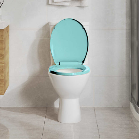 Vidaxl toiletbril soft-close ovaal groen