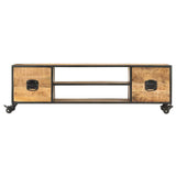 Vidaxl tv-meubel 130x30x39 cm massief mangohout