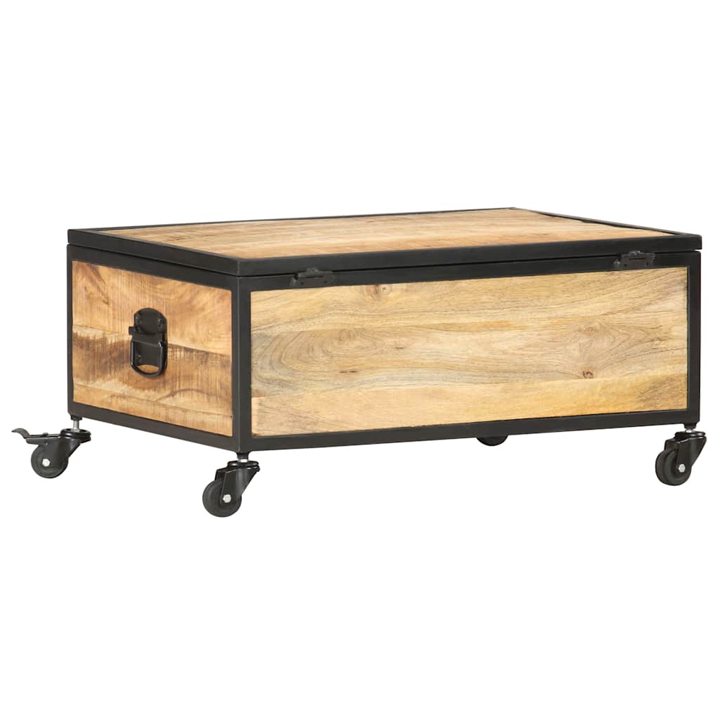 Vidaxl salontafel 70x50x33 cm massief mangohout