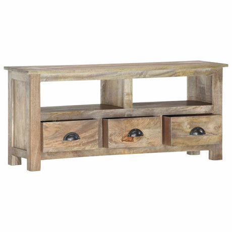 Vidaxl tv-meubel 110x30x50 cm massief mangohout