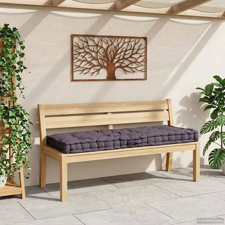 Vidaxl palletvloerkussen 120x80x10 cm katoen antraciet