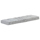 Vidaxl Pallet Floor Cushion 120x40x7 cm de algodón gris