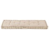 BIDAXL PALLET GOLVDUSHION 120x40x7 cm bomullsbeige