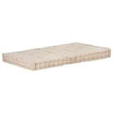 BIDAXL PALLET GOLVDUSHION 120x80x10 cm bomullsbeige