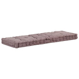 Vidaxl palletvloerkussen 120x40x7 cm katoen taupe