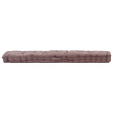 Vidaxl Pallet floor cushion 120x40x7 cm cotton taupe