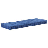 Vidaxl Pallet floor cushion 120x40x7 cm cotton light blue