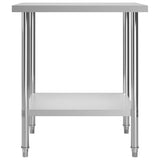 Vidaxl keukenwerktafel 80x60x85 cm roestvrij staal