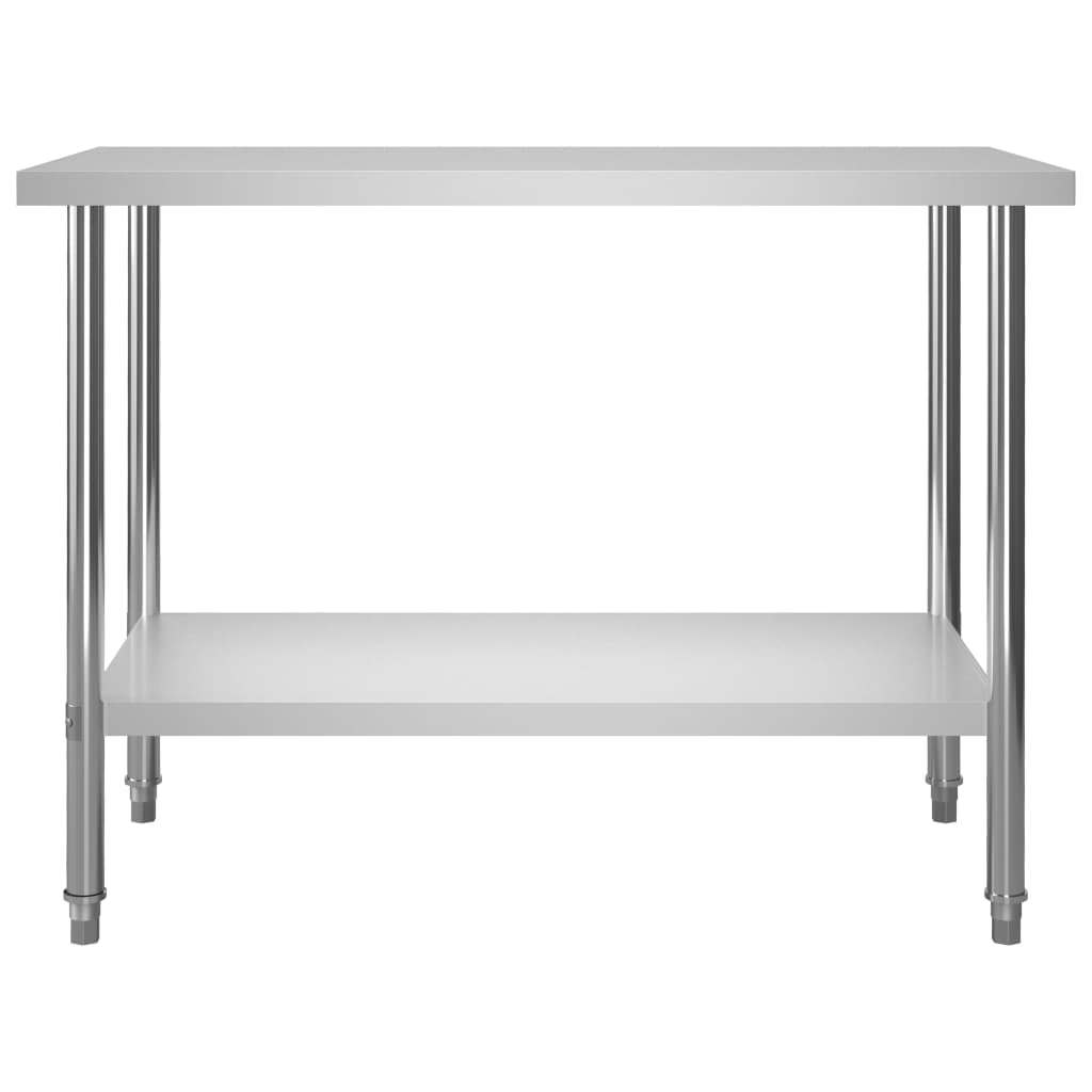 Vidaxl Kitchenwork Tabla 120x60x85 cm de acero inoxidable