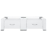 Vidaxl wasmachine- en drogerverhoger dubbel met lades wit