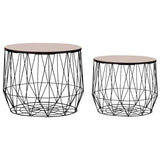 Vidaxl salontafels 2 st zwart