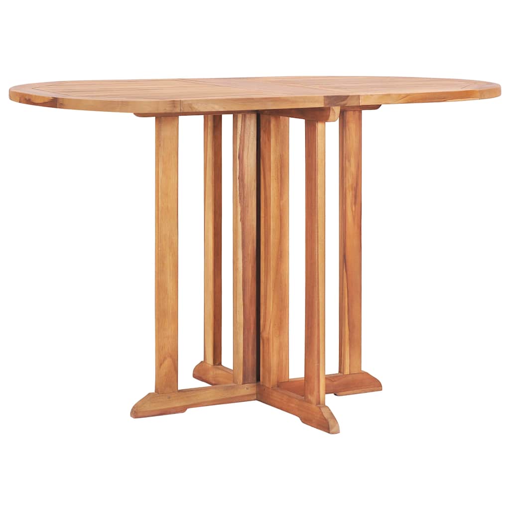 Vidaxl tuintafel inklapbaar 120x70x75 cm massief teakhout