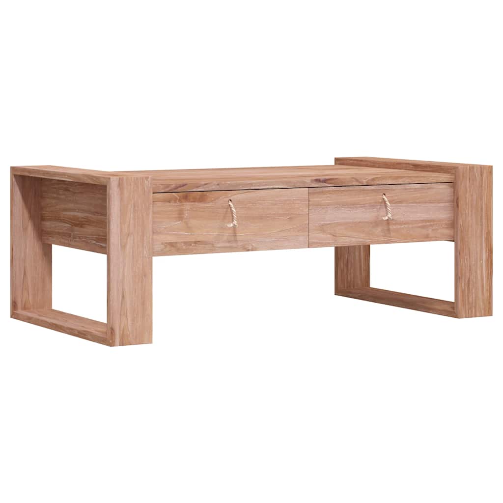 Vidaxl salontafel 110x60x40 cm massief teakhout