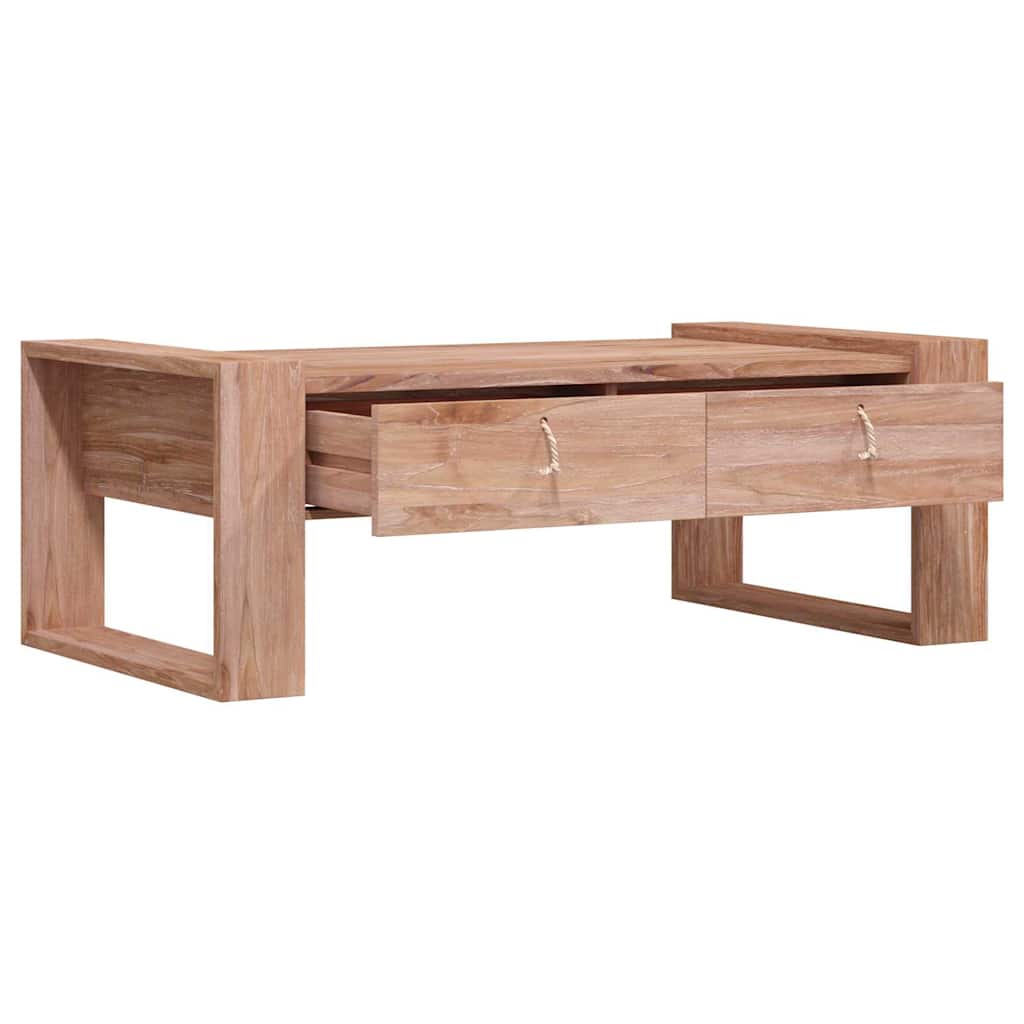 Vidaxl salontafel 110x60x40 cm massief teakhout