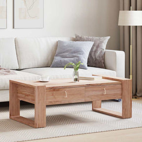 Vidaxl salontafel 110x60x40 cm massief teakhout