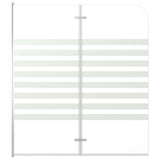 Vidaxl badwand gestreept 120x140 cm gehard glas