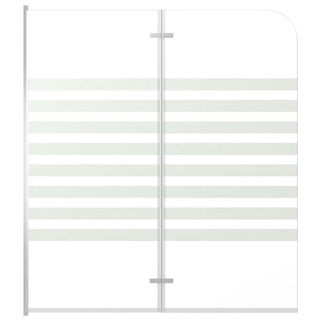 Vidaxl badwand gestreept 120x140 cm gehard glas