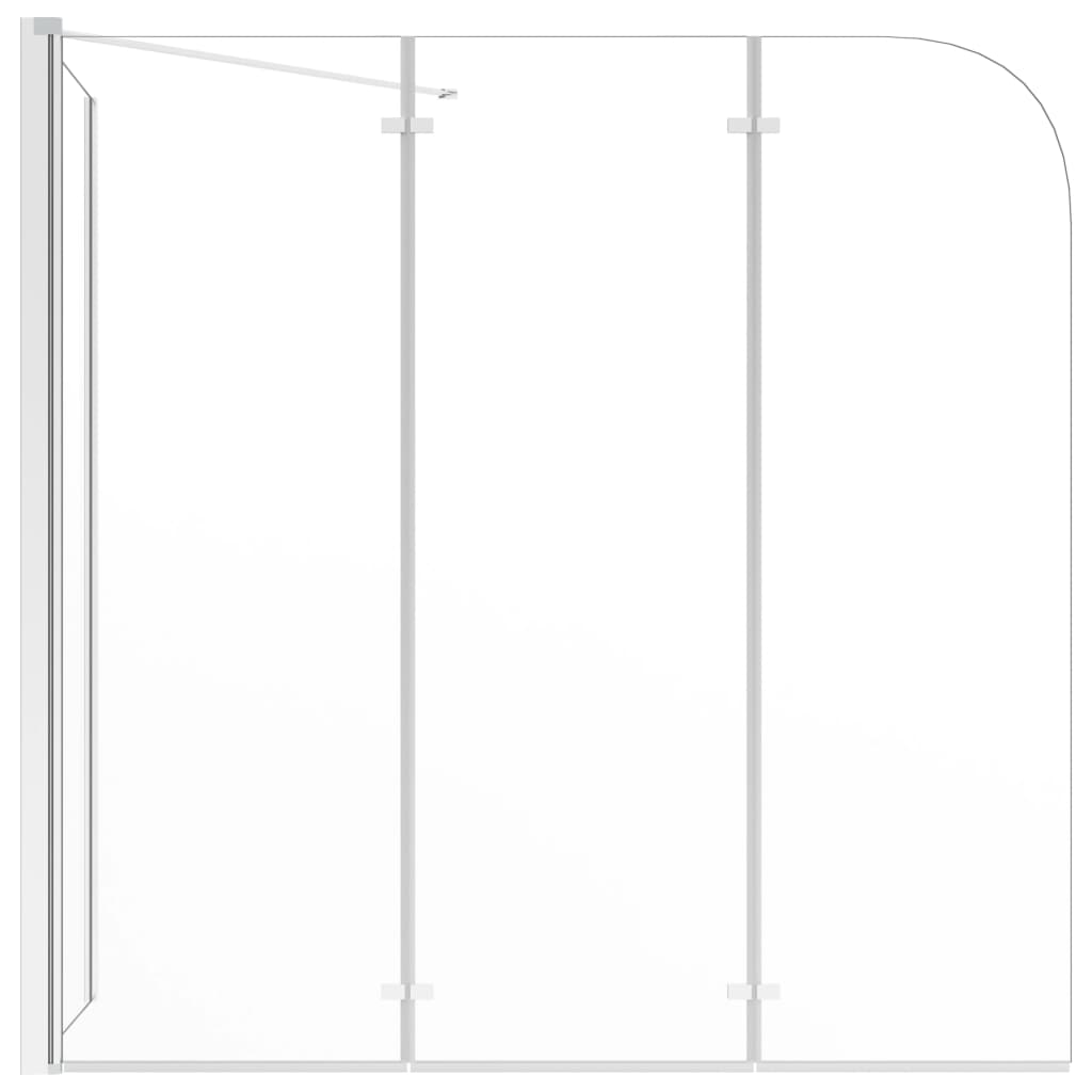 Vidaxl Bath Wall 120x69x130 cm herdet glass gjennomsiktig