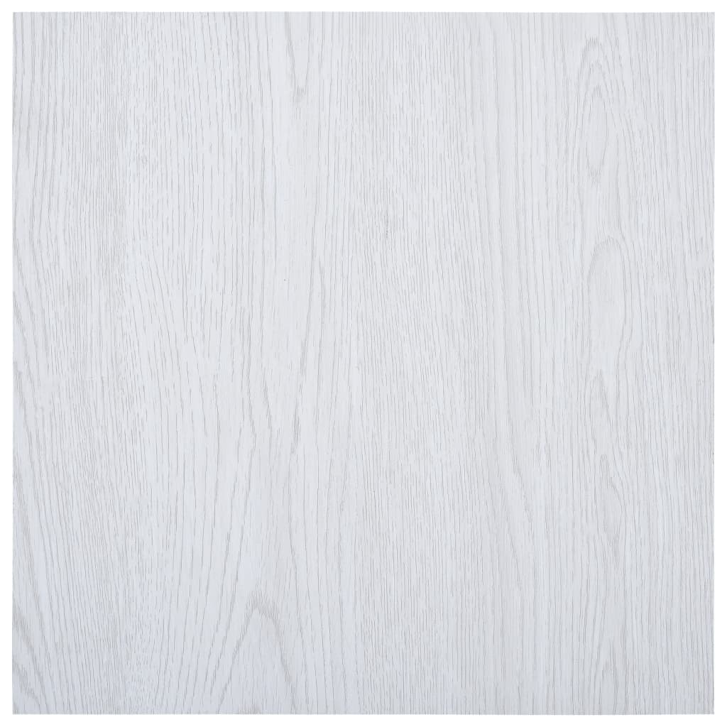 Vidaxl Floorboards Selvlavt 5,11 m² PVC White