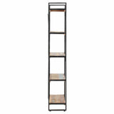 Vidaxl boekenkast met 5 schappen 90x30x180 cm massief gerecycled hout