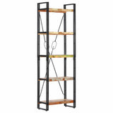 Vidaxl boekenkast met 5 schappen 60x30x180 cm massief gerecycled hout