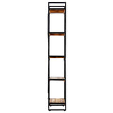 Vidaxl boekenkast met 5 schappen 60x30x180 cm massief gerecycled hout