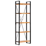 Vidaxl boekenkast met 5 schappen 60x30x180 cm massief acaciahout