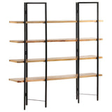Vidaxl boekenkast met 4 schappen 160x35x160 cm massief mangohout