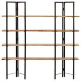 Vidaxl boekenkast met 4 schappen 160x35x160 cm massief mangohout