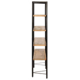 Vidaxl boekenkast met 4 schappen 160x35x160 cm massief mangohout